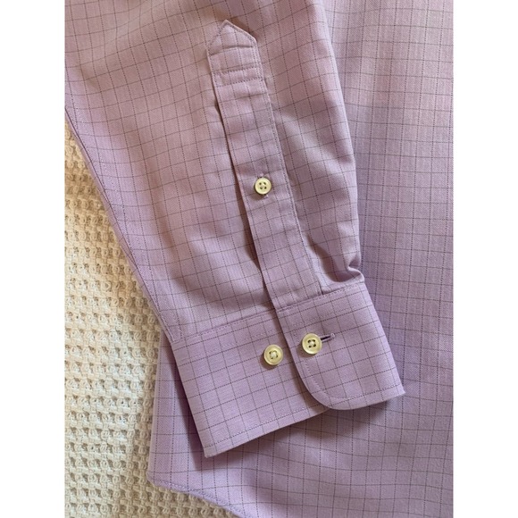 Brooks Brothers Regent Button Up Shirt Mens  15.5 4/5 non Iron Purple Box‎ - Picture 3 of 8